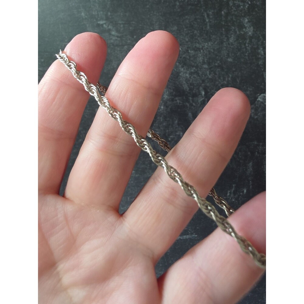 Italian 925 Sterling Silver Chain Bracelet Vintage
